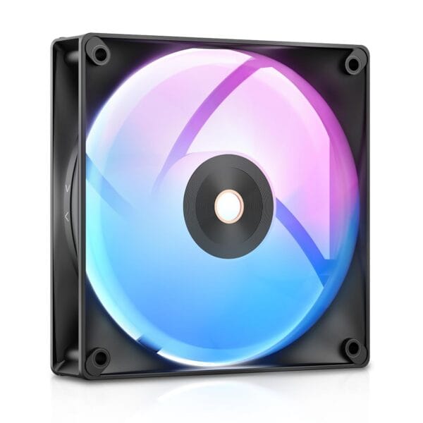 fan delta f12 argb 120 mm pc case fan, up to 2000rpm high airflow, 4 pin pwm