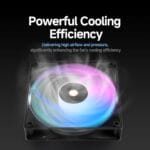 fan delta f12 argb 120 mm pc case fan, up to 2000rpm high airflow, 4 pin pwm