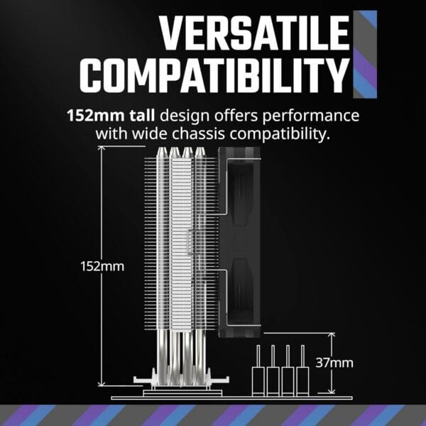 disipador de torre cooler master hyper 212 spectrum v3 argb