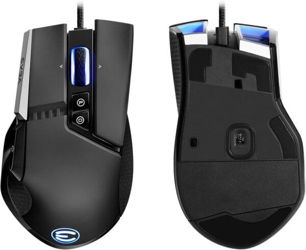 mouse gaming rgb evga x17 usb 8k 16000dpi black 10 botones negro