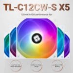 kit de fans thermalright tl c12cw s x5 (white)