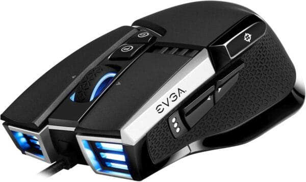 mouse gaming rgb evga x17 usb 8k 16000dpi black 10 botones negro