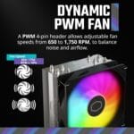 disipador de torre cooler master hyper 212 spectrum v3 argb