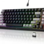 teclado koorui gaming rgb 75% inalámbrico 3 modos bt/2.4ghz/usb c (switch red)