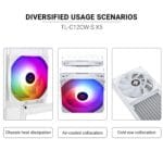 kit de fans thermalright tl c12cw s x5 (white)