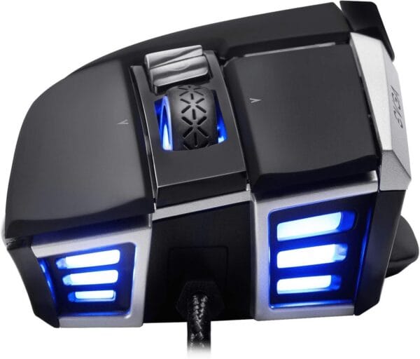 mouse gaming rgb evga x17 usb 8k 16000dpi black 10 botones negro