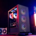 fan delta f12 argb 120 mm pc case fan, up to 2000rpm high airflow, 4 pin pwm