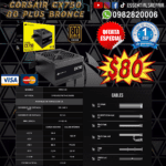 fuente de poder corsair rm850e gold atx 3.0 pcie 5.0 (copia)