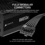 fuente de poder corsair rm850e gold atx 3.0 pcie 5.0