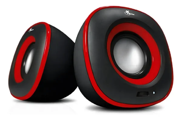 altavoces xtech spekter usb estÉreo 2.0 (red)