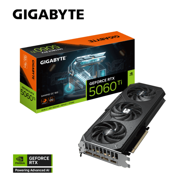 tarjeta grÁfica gigabyte gaming geforce rtx 5060 ti 16gb oc gddr7