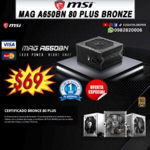 fuente de poder corsair cx650 80+ bronce (copia)