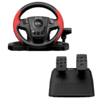 volante + pedales + joystick de cambios genius speedmaster