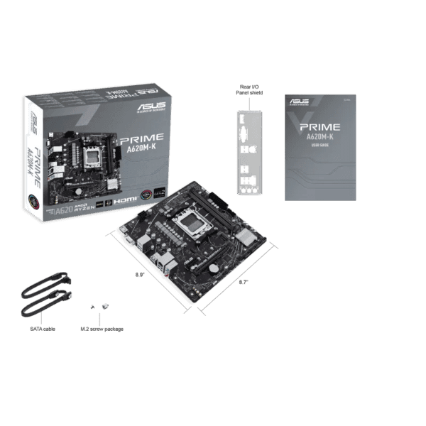 mainboard asus prime a620m k ddr5 am5 ddr5 m.2 hdmi usb 3.2