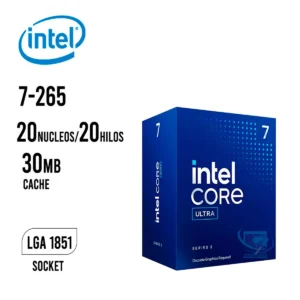 procesador intel core ultra 7 265 20 nucleos/20 hilos 5.3ghz lga 1851