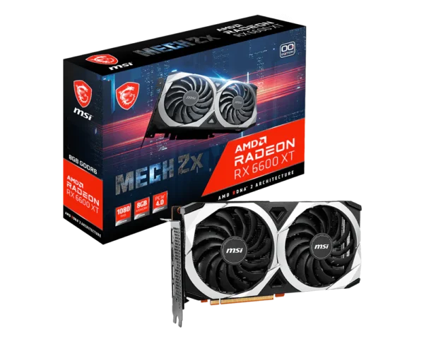 tarjeta grÁfica msi rx 6600 xt mech 2x 8gb oc gddr6