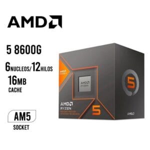 procesador amd ryzen 5 8600g 6 nucleos/12 hilos 5.0ghz + radeon 760m