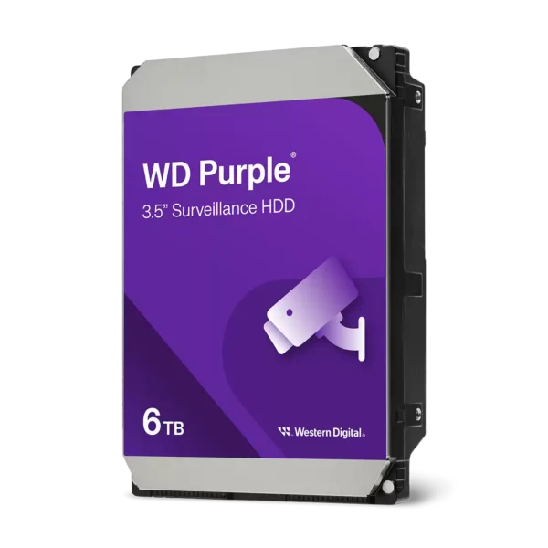 6tb hdd western digital 5400rpm 3.5inc. 24 7 video vigilancia purple