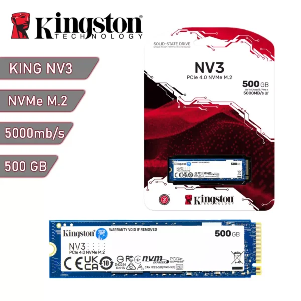 500gb ssd kingston nv3 m.2 nvme pcie 4.0