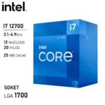 procesador intel core i7 12700 lga1700 12 nucleos/24 hilos 4.9ghz 12va
