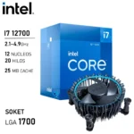 procesador intel core i7 12700 lga1700 12 nucleos/24 hilos 4.9ghz 12va