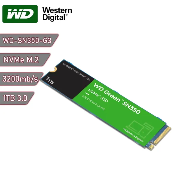 1tb ssd western digital green sn350 m.2 nvme pcie 3.0