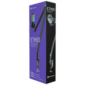 micrÓfono gaming primus ethos 150kt condensador usb con brazo articulado