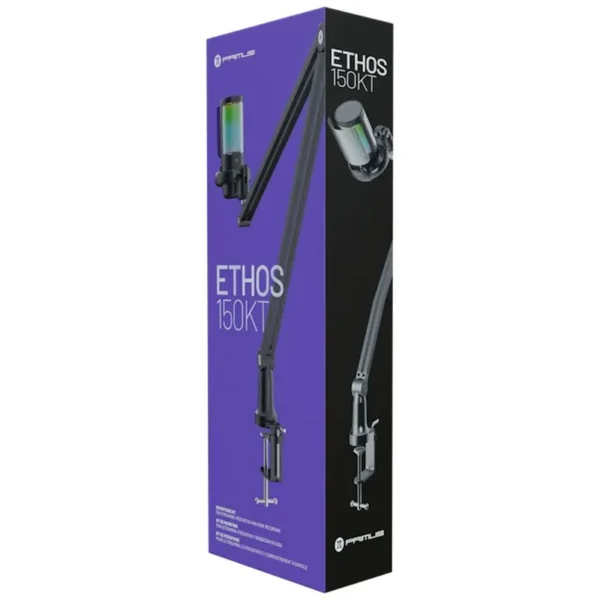 micrÓfono gaming primus ethos 150kt condensador usb con brazo articulado
