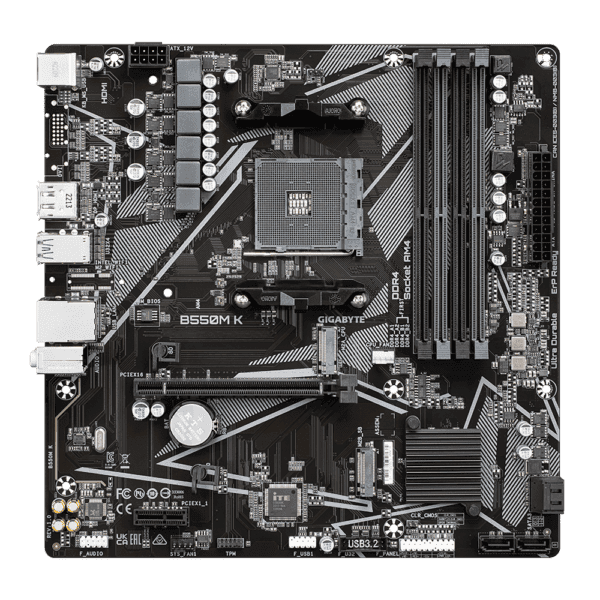 mainboard gigabyte b550m k ddr4 micro atx am4