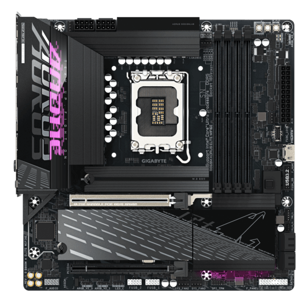 mainboard gigabyte aorus b860m elite wifi6e ddr5 micro atx lga 1851
