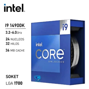 procesador intel core i9 14900k 24 nucleos/32 hilos 6.0ghz 14va lga1700