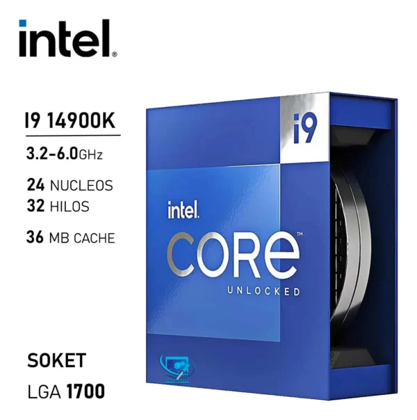 procesador intel core i9 14900k 24 nucleos/32 hilos 6.0ghz 14va lga1700