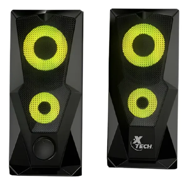 altavoces xtech xts 131 gaming usb estÉreo 2.0 luz led