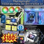 refrigeraciÓn lÍquida thermalright frozen warframe 360 white argb v2 con pantalla lcd