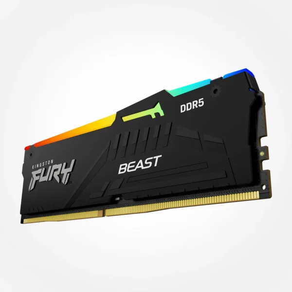 memoria ram kingston fury beast rgb 16gb ddr5 5600mhz cl40 negro