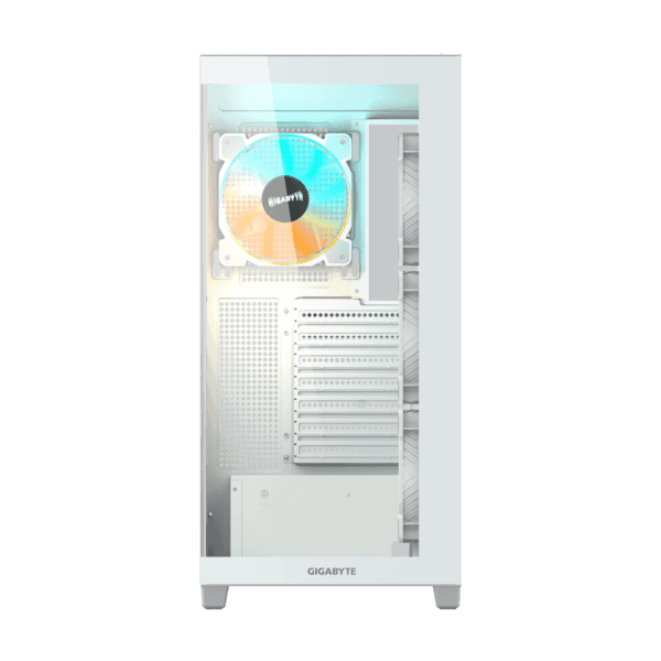 case gigabyte c500 panoramic stealth ice argb blanco vidrio templado