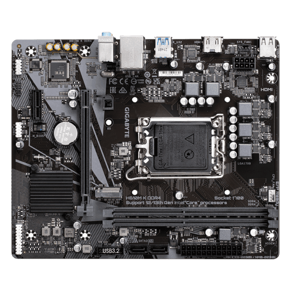 mainboard gigabyte h610m k ddr4 micro atx lga 1700
