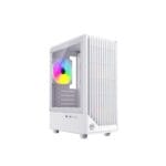 case speedmind midtower gamer vidrio templado blanco (3 fans 120mm)
