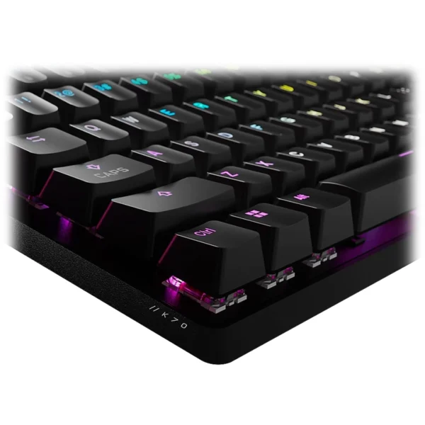 teclado mecÁnico corsair k70 core rgb switch red espaÑol negro