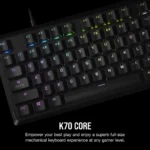 teclado mecÁnico corsair k70 core rgb switch red espaÑol negro