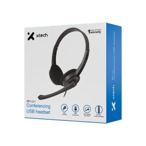 auriculares xtech con micrÓfono usb para conferencias negro