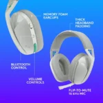 auriculares gaming logitech g321 lightspeed inalÁmbricos blanco