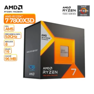 procesador amd ryzen 7 7800x3d 8 nucleos/16 hilos 5.0ghz