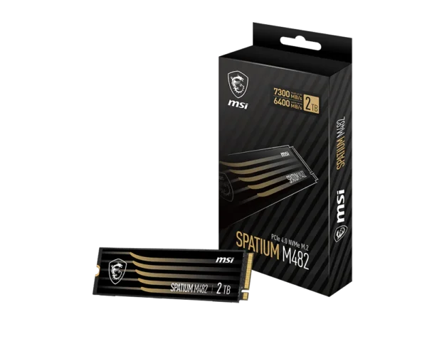 2tb ssd msi spatium m482 m.2 nvme pcie 4.0