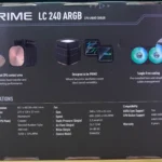 refrigeraciÓn lÍquida asus prime lc 240 argb aio 240mm