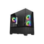 case cooler master elite 490 black argb vidrio templado