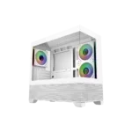 case cooler master elite 490 white argb vidrio templado