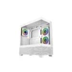 case cooler master elite 690 white wood argb vidrio templado