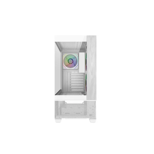 case cooler master elite 690 white wood argb vidrio templado