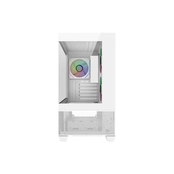 case cooler master elite 490 white argb vidrio templado